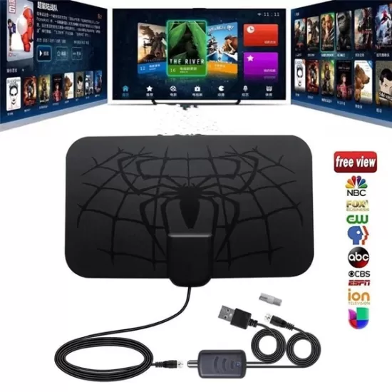 2024 new spider pattern HDTV cable antenna 4K (5G chip,  can be used worldwide)🔥