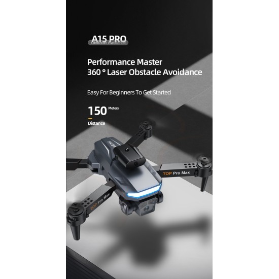 A15 PRO, Drone, Aerial Photography, 3 Cameras, 360°Laser Obstacle Avoidance, Aircraft