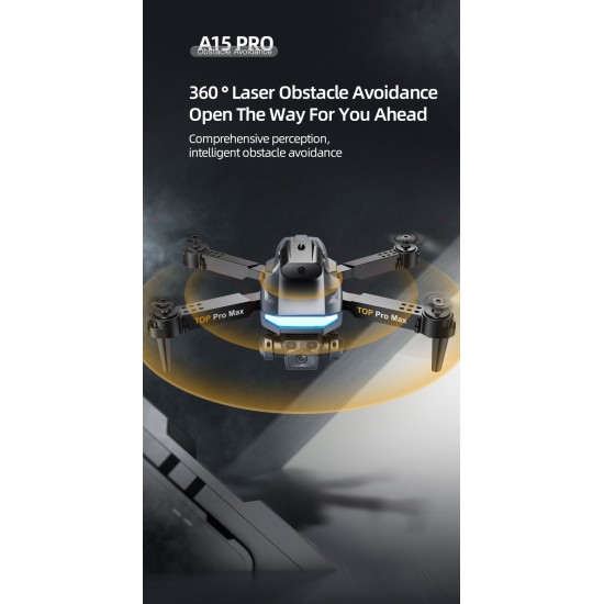 A15 PRO, Drone, Aerial Photography, 3 Cameras, 360°Laser Obstacle Avoidance, Aircraft