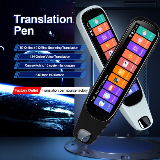 Electronics Translation Pen (1 Box), Electronics Portable Smart Pen, Digital Translation Pen Electronics for Office, School, Support 2-way Translation (requires Wifi Connection), Electronics Education Devices