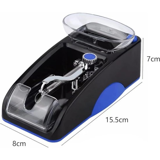 Electric Cigarette Rolling Automatic Roller Maker Mini Machine (0.8 Blue)