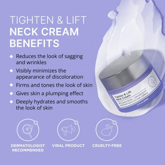 Neck Cream - Tighten & Lift Firming Neck Cream for Crepey Skin