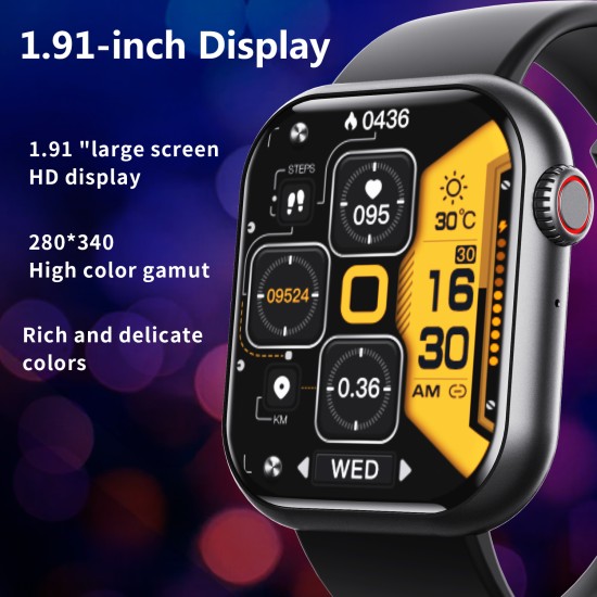 F57L Smart Watch Exercise Heart Rate Blood Pressure Temperature Monitoring Noninvasive Blood Sugar Women Multifunction